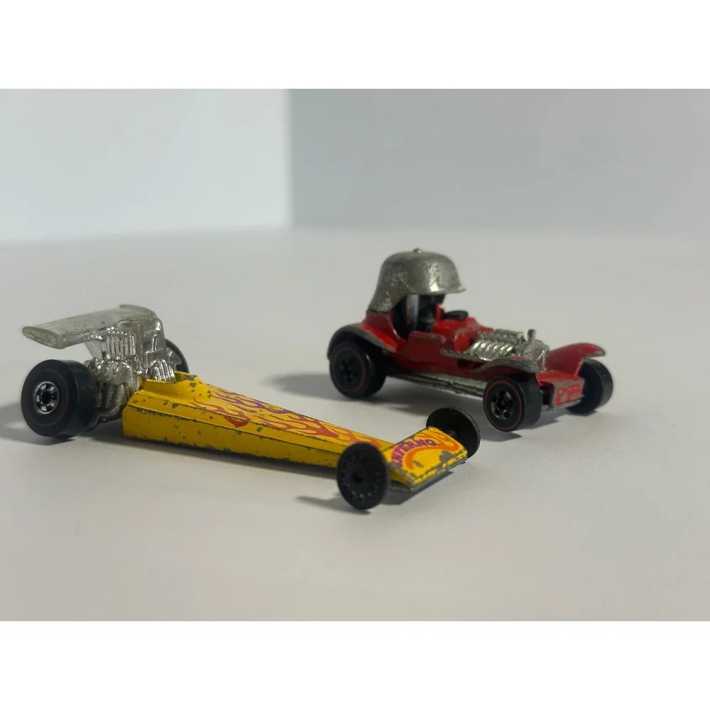 Vintage Hot Wheels Redline Lot Red Baron 1969 Inferno 1975 Turbo-Racer